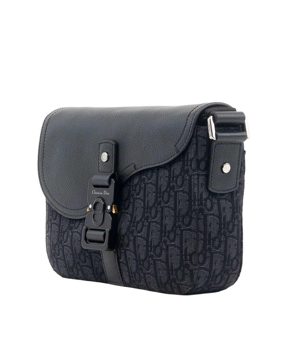 NEW DIOR SADDEL MESSENGER SMALL BLACK JACQUARD SHW OBLIQUE 88BO 0215 5267