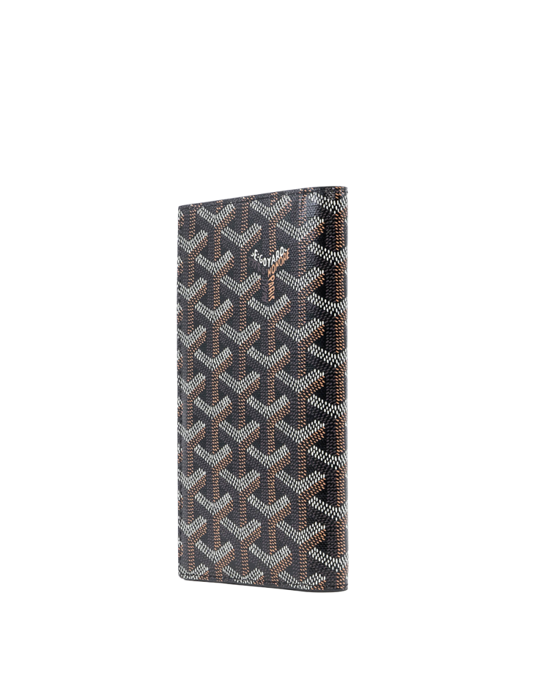 NEW GOYARD GOYARDINE SAINT ROCH WALLET BLACK CANVAS CRN120242 03636