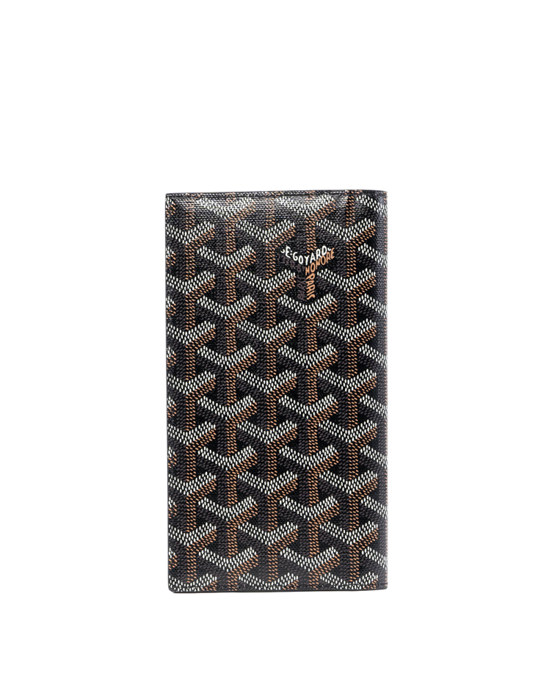 NEW GOYARD GOYARDINE SAINT ROCH WALLET BLACK CANVAS CRN120242 03637