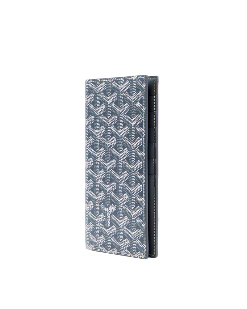 NEW GOYARD GOYARDINE SAINT ROCH WALLET GRAY CANVAS CRN120242 01684