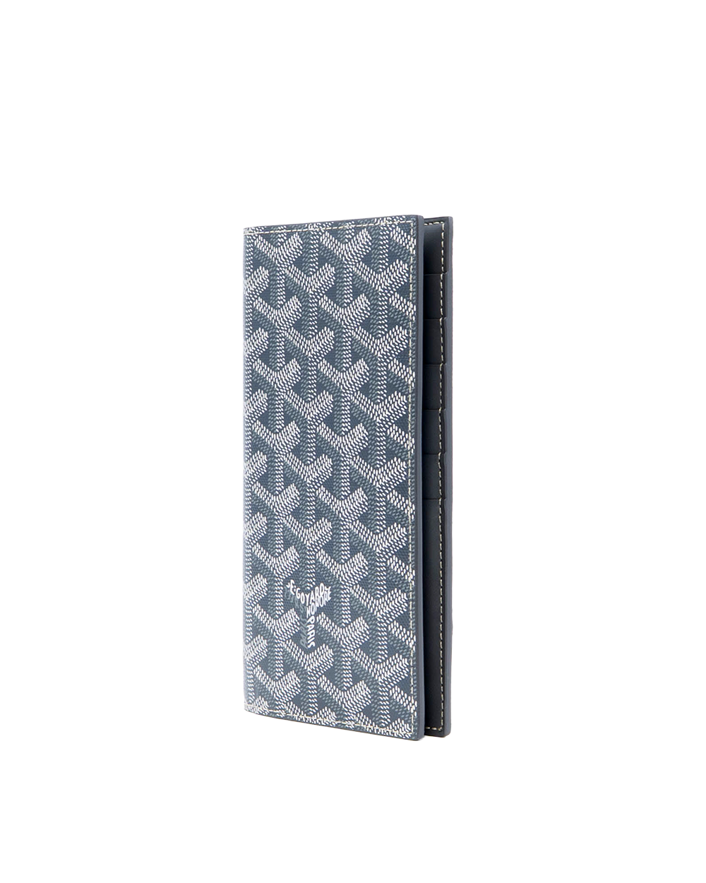 NEW GOYARD GOYARDINE SAINT ROCH WALLET GRAY CANVAS CRN120242 01684