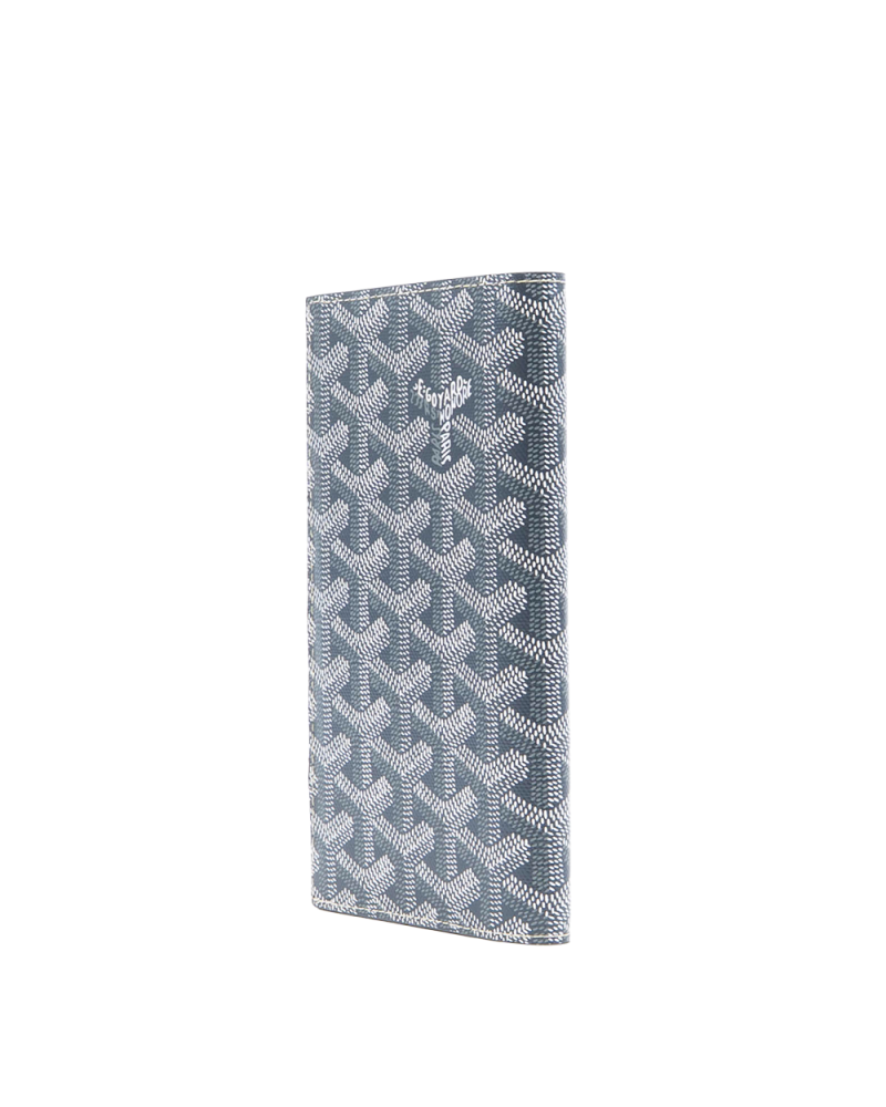 NEW GOYARD GOYARDINE SAINT ROCH WALLET GRAY CANVAS CRN120242 01685
