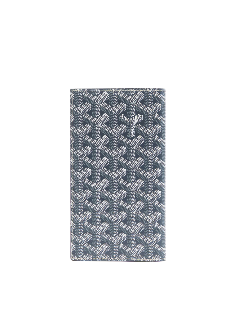 NEW GOYARD GOYARDINE SAINT ROCH WALLET GRAY CANVAS CRN120242 01686