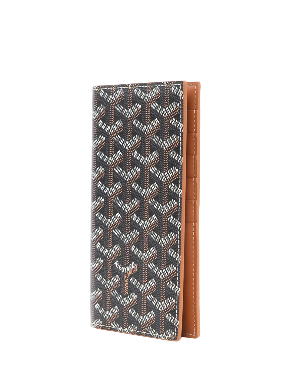NEW GOYARD SAINT ROCH WALLET LONG BROWN CANVAS CHN020253 01661