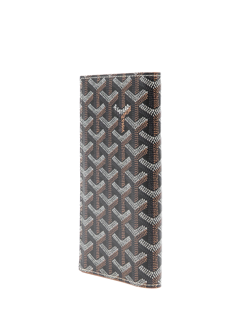 NEW GOYARD SAINT ROCH WALLET LONG BROWN CANVAS CHN020253 01662