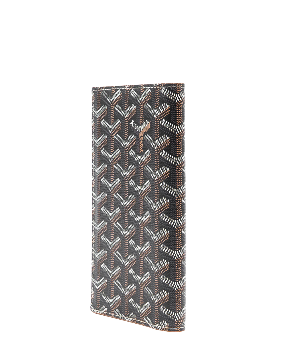 NEW GOYARD SAINT ROCH WALLET LONG BROWN CANVAS CHN020253 01662