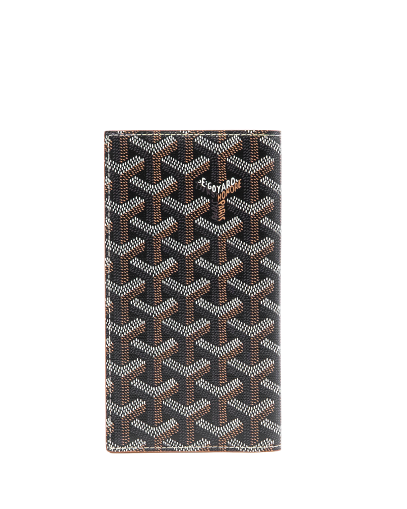 NEW GOYARD SAINT ROCH WALLET LONG BROWN CANVAS CHN020253 01663