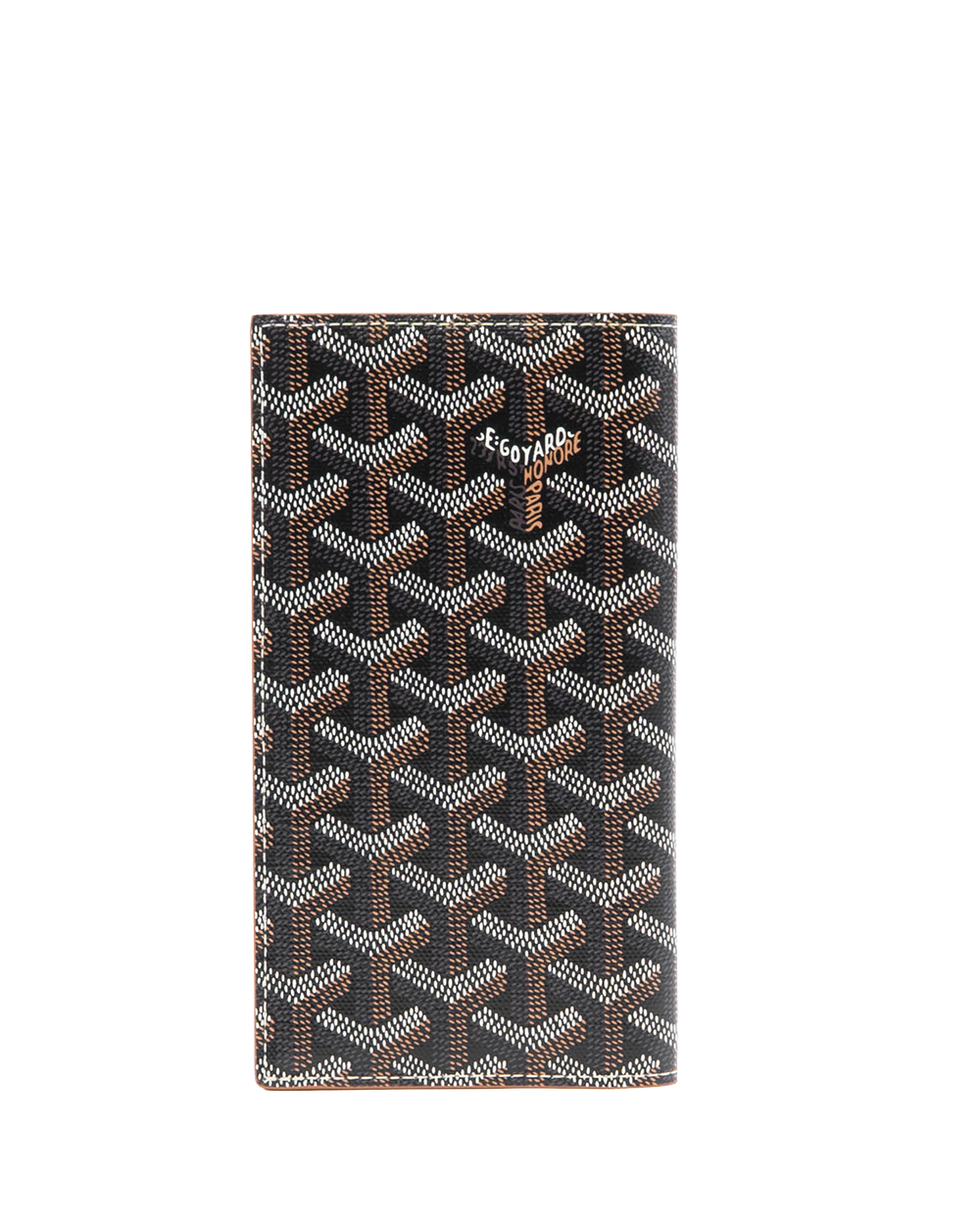 NEW GOYARD SAINT ROCH WALLET LONG BROWN CANVAS CHN020253 01663
