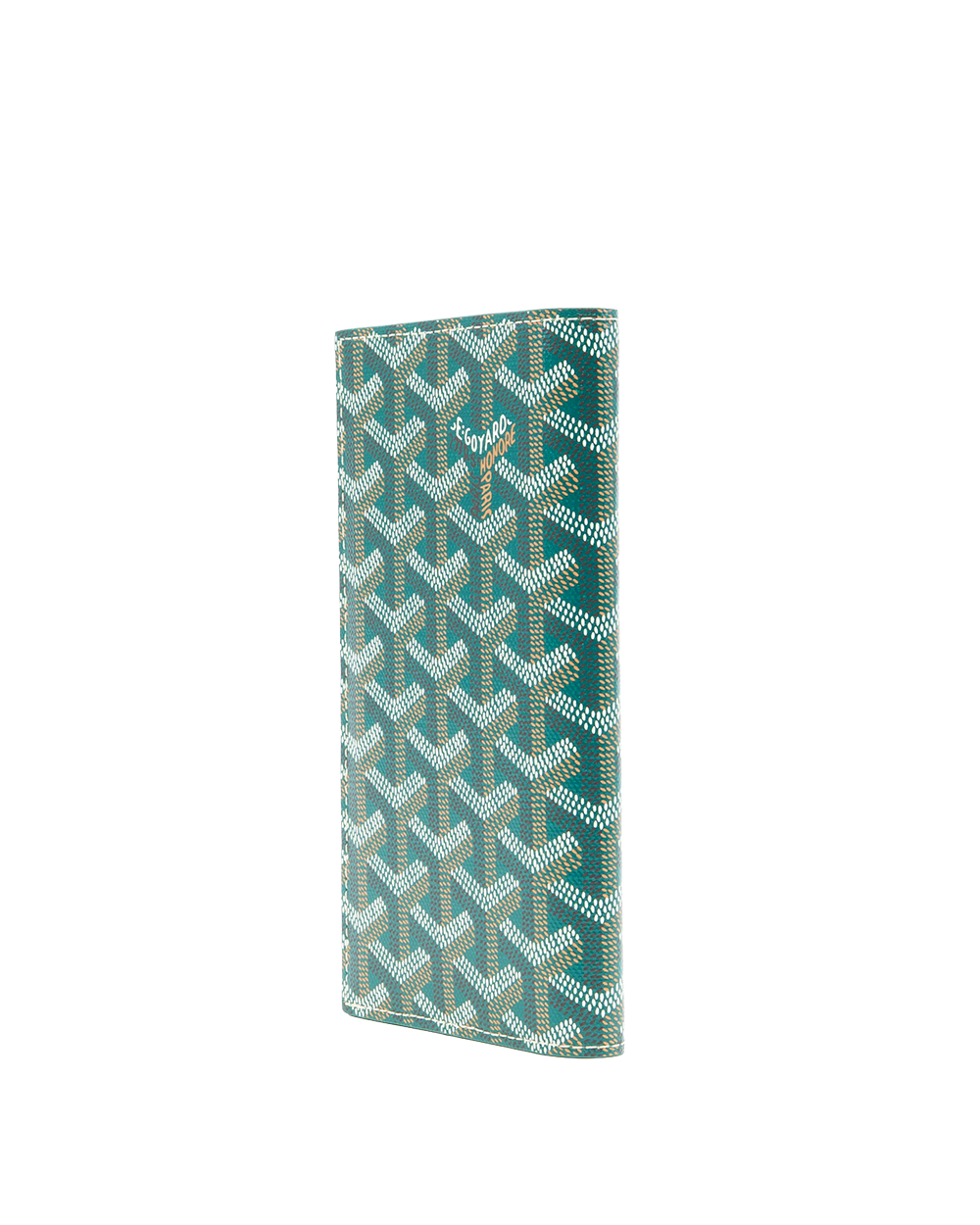 NEW GOYARD SAINT ROCH WALLET LONG GREEN CANVAS GRN020253 01673