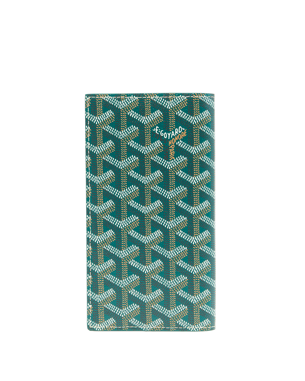 NEW GOYARD SAINT ROCH WALLET LONG GREEN CANVAS GRN020253 01674