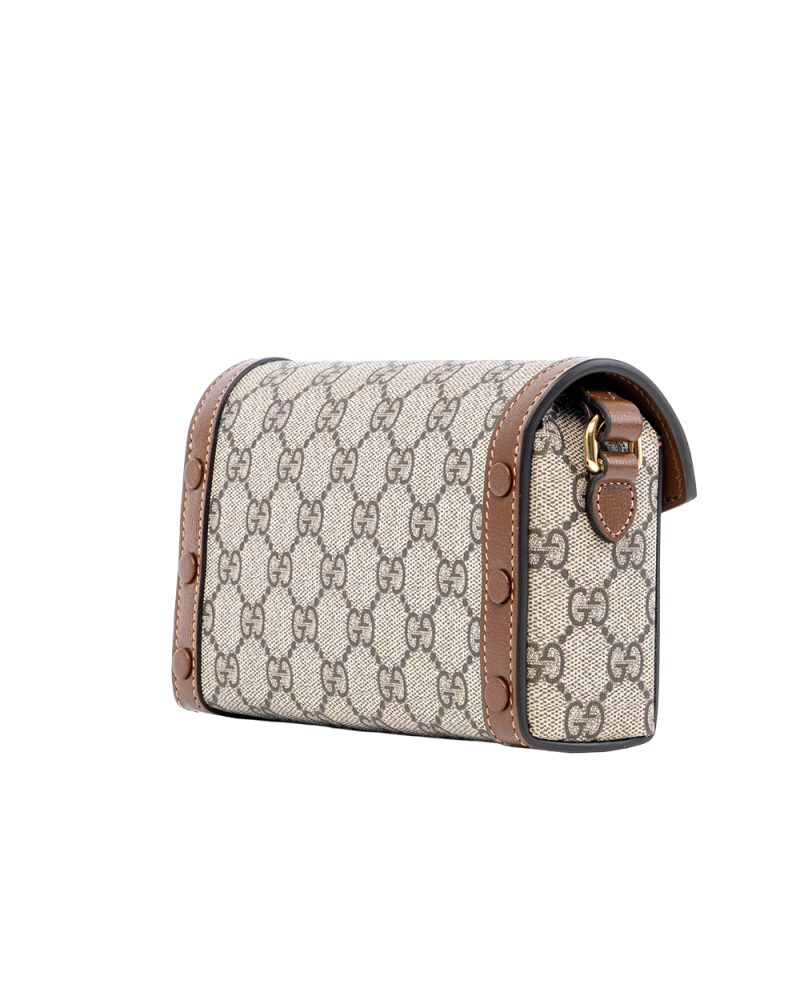 NEW GUCCI HORSEBIT 1955 CAMERA BROWN GG MONOGRAM CANVAS GHW 699296 2149 05959