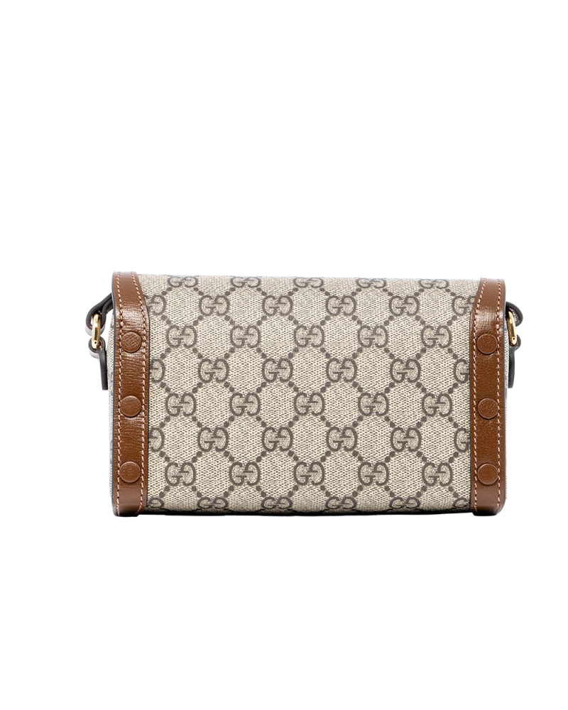 NEW GUCCI HORSEBIT 1955 CAMERA BROWN GG MONOGRAM CANVAS GHW 699296 2149 05960