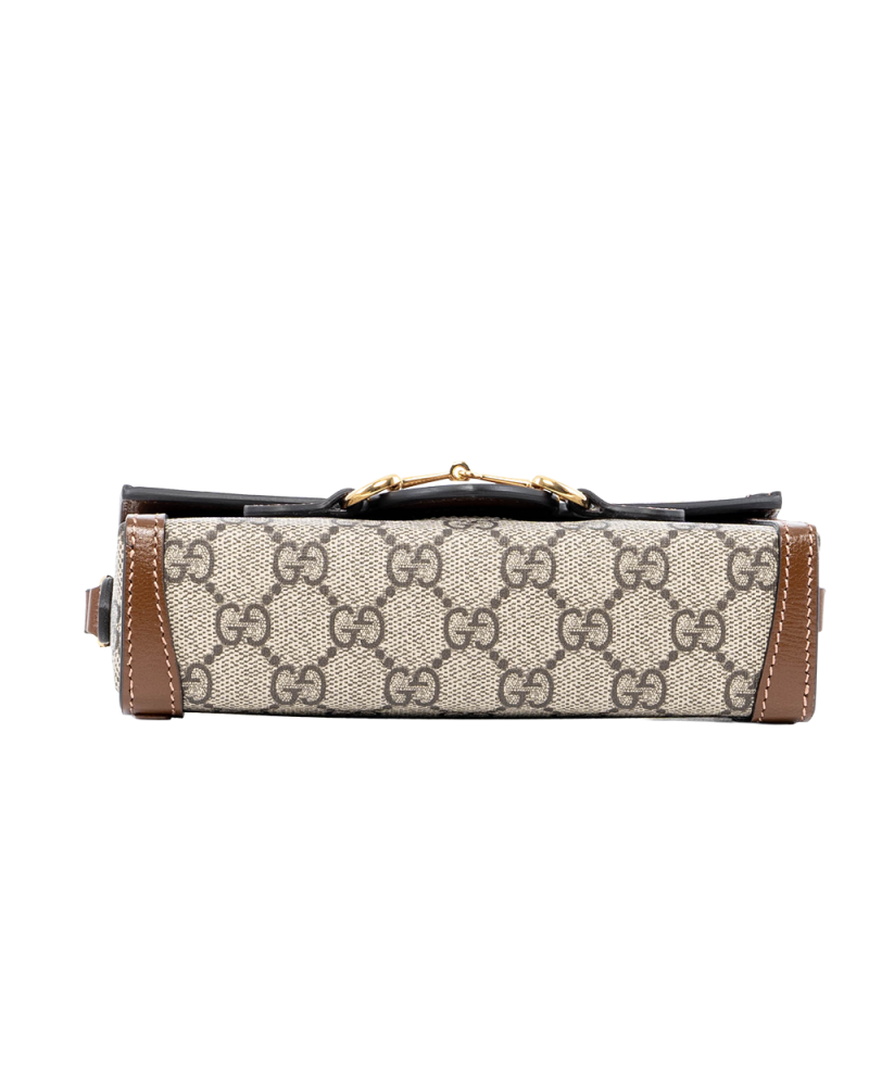 NEW GUCCI HORSEBIT 1955 CAMERA BROWN GG MONOGRAM CANVAS GHW 699296 2149 05961