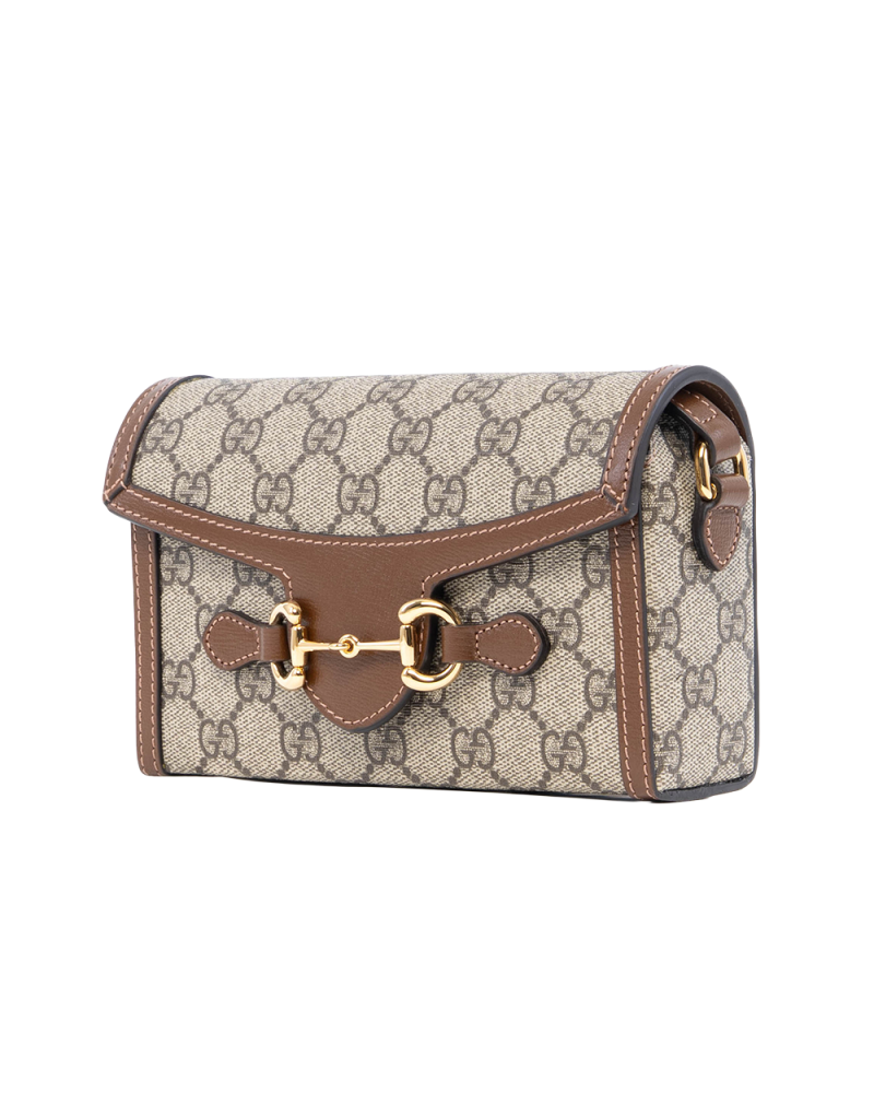 NEW GUCCI HORSEBIT 1955 CAMERA BROWN GG MONOGRAM CANVAS GHW 699296 2184 2021