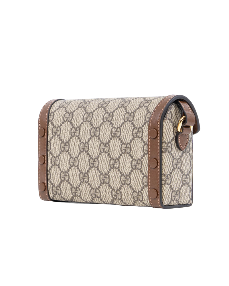 NEW GUCCI HORSEBIT 1955 CAMERA BROWN GG MONOGRAM CANVAS GHW 699296 2184 2022