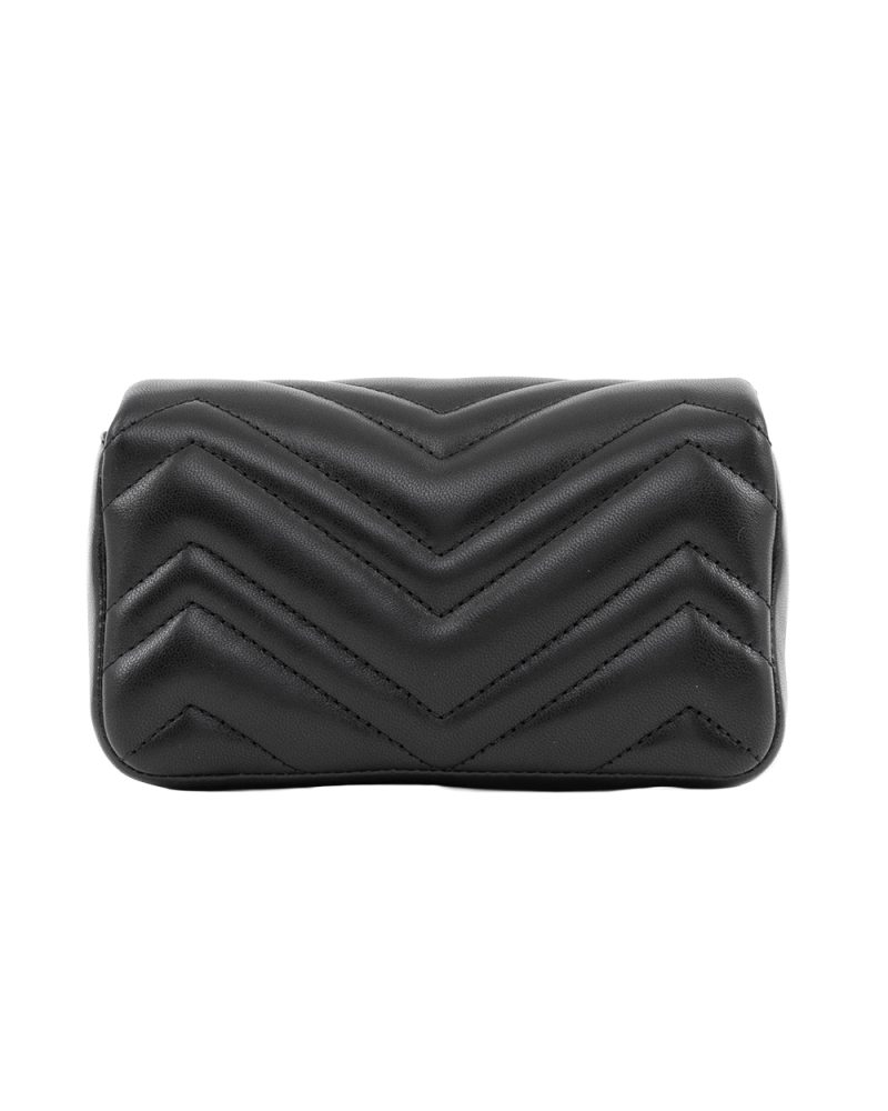 NEW GUCCI MARMONT SUPER MINI BLACK CALF LGHW 841290 493075 2041