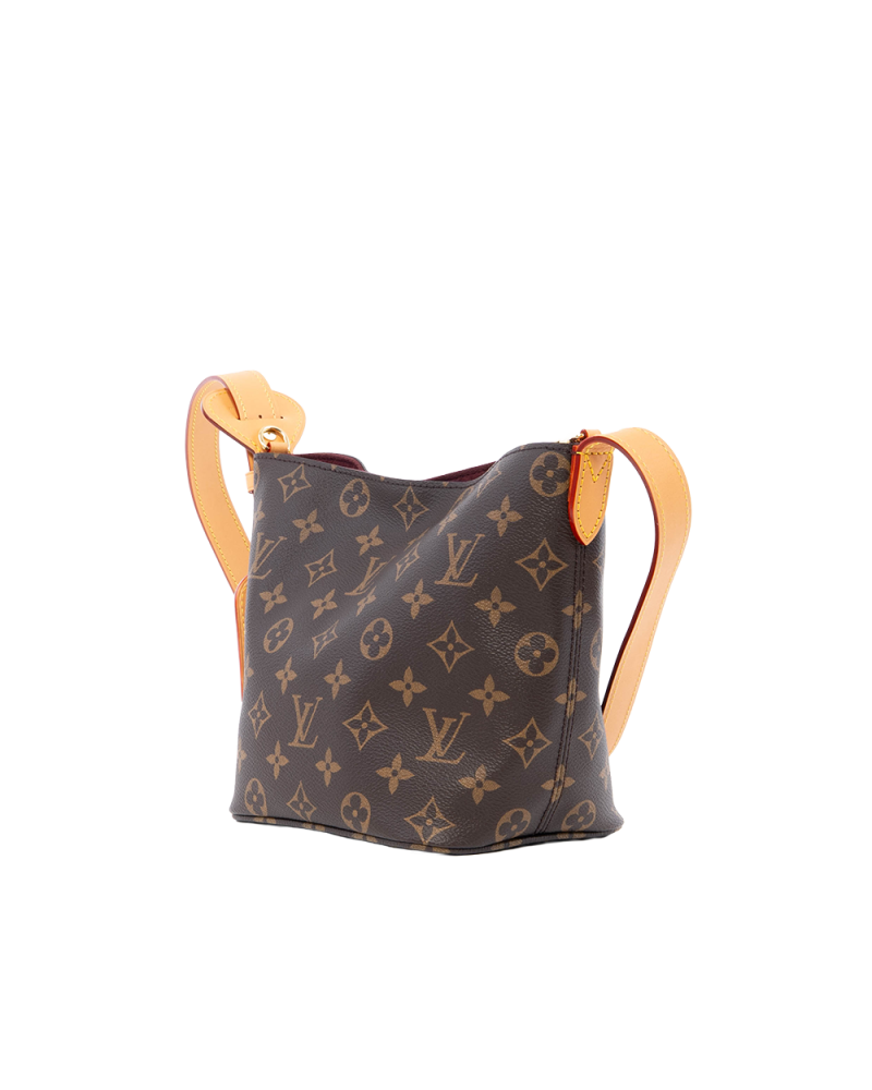 NEW LV CARRYALL PM BROWN MONOGRAM CANVAS GHW MICROCHIP 0039