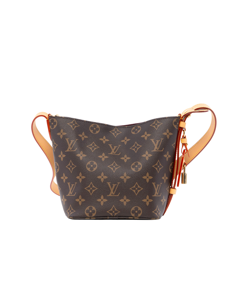 NEW LV CARRYALL PM BROWN MONOGRAM CANVAS GHW MICROCHIP 0041