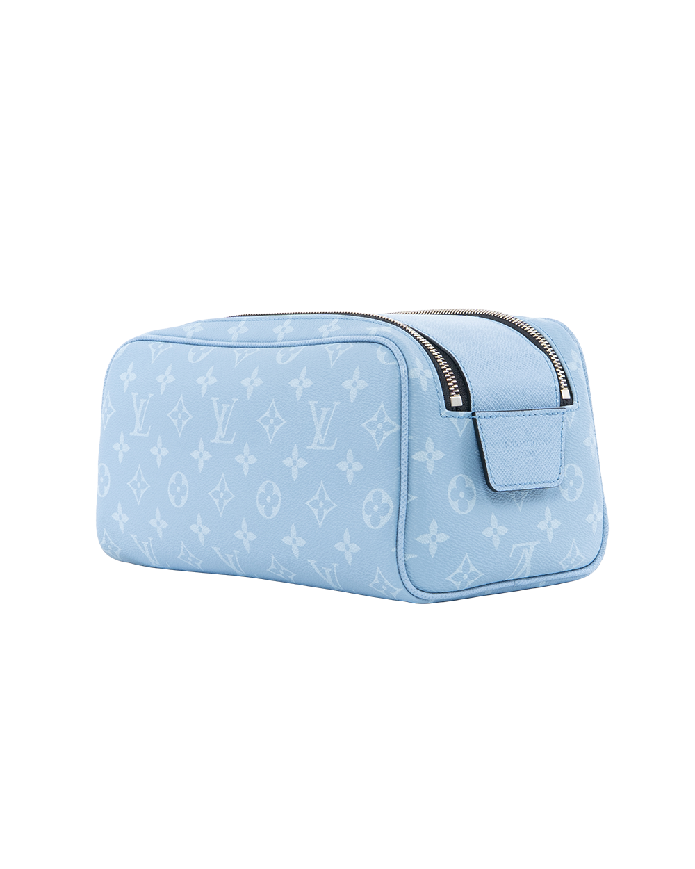 NEW LV DOPP KIT TAIGARAMA BLUE SKY BLUE MONOGRAM CANVAS SHW MICROCHIP 1110