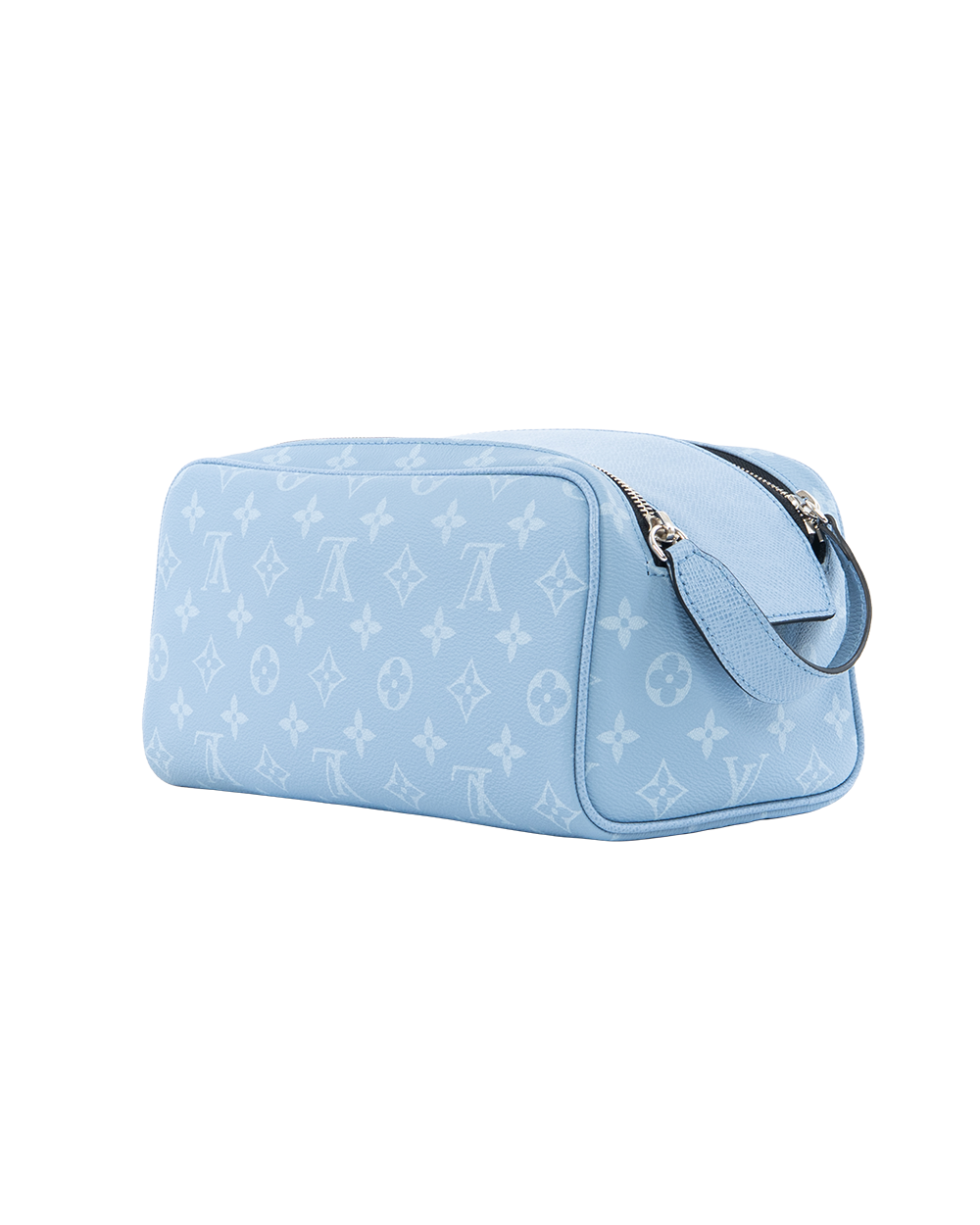 NEW LV DOPP KIT TAIGARAMA BLUE SKY BLUE MONOGRAM CANVAS SHW MICROCHIP 1111