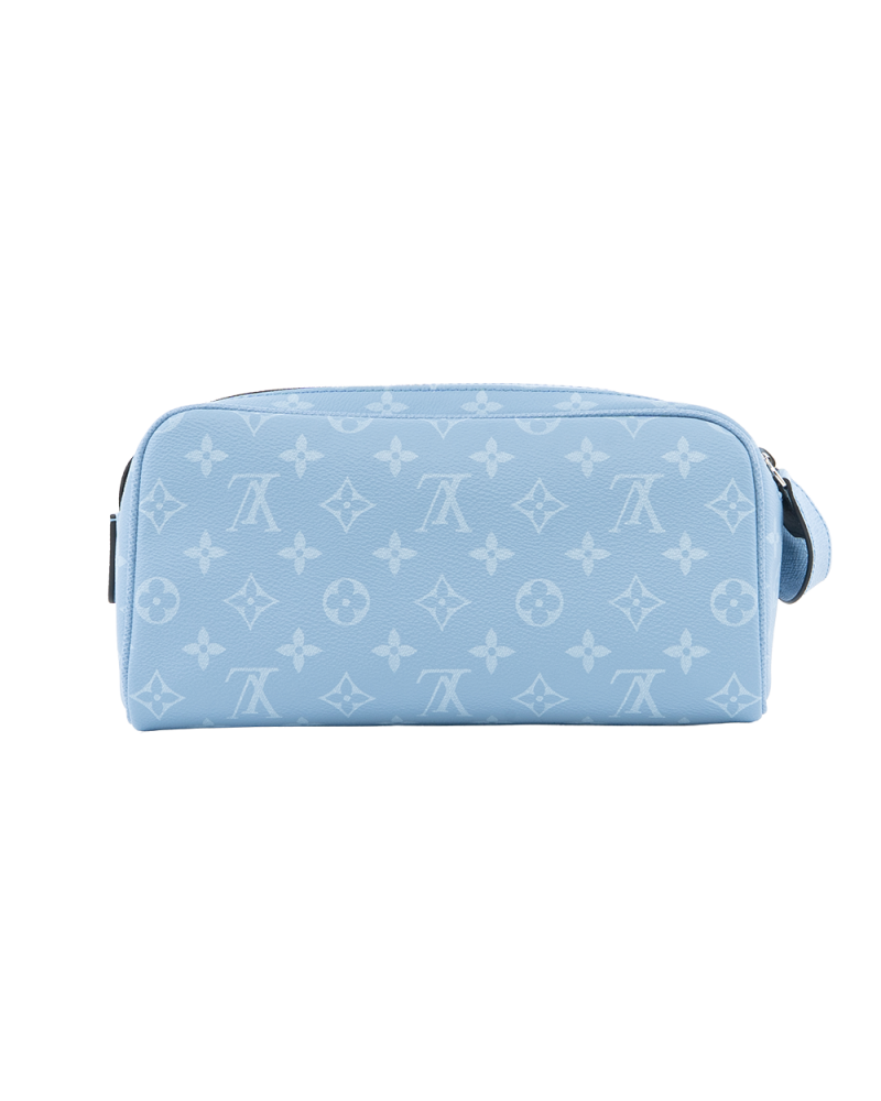 NEW LV DOPP KIT TAIGARAMA BLUE SKY BLUE MONOGRAM CANVAS SHW MICROCHIP 1112