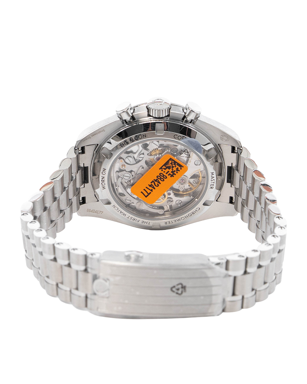 NEW OMEGA SPEEDMASTER MOONWATCH 42 MM WHITE NAVY STAINLESS STEEL SHW 88424177 0102
