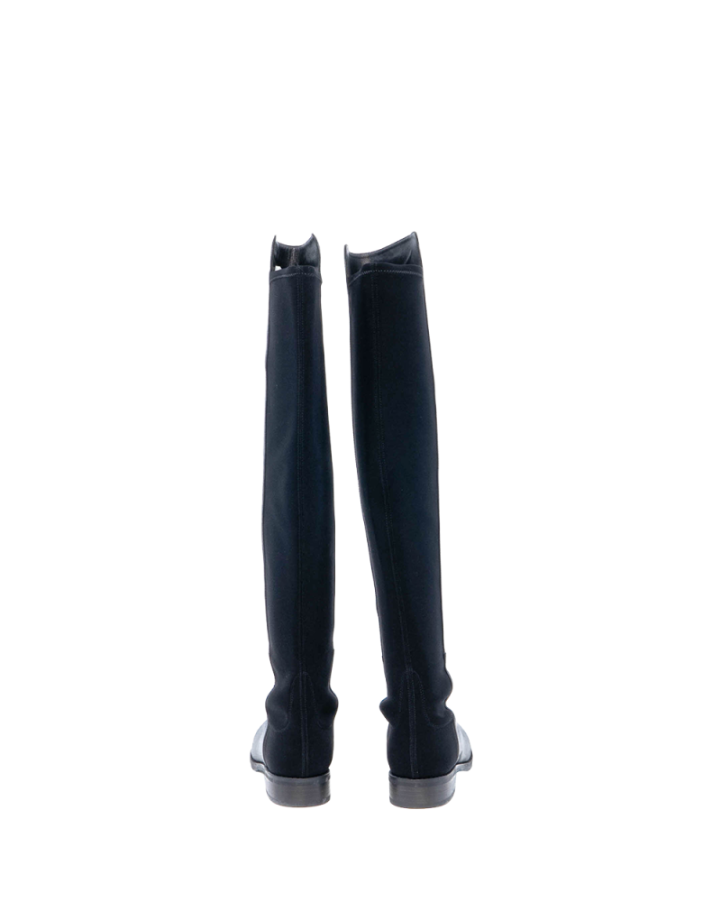 NEW STUART WEITZMAN BOOTS 37+ BLACK LEATHER 03181