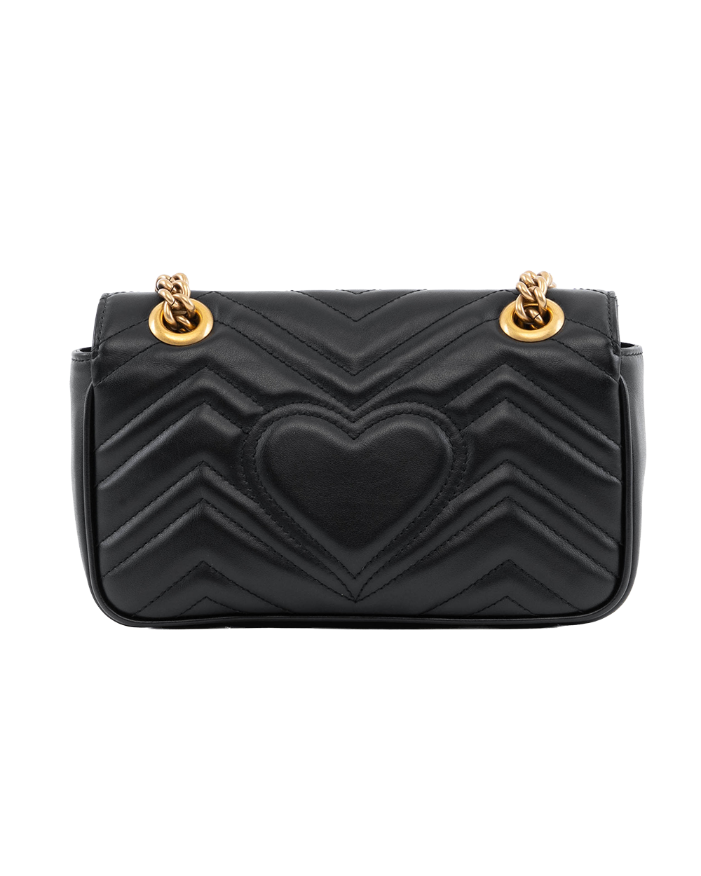 (PAC)GUCCI MARMONT SUPER MINI BLACK CALF GHW 446744 520981 2414