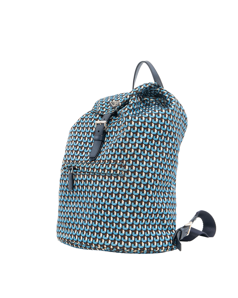 PRADA BACKPACK BLUE NYLON SHW 0877