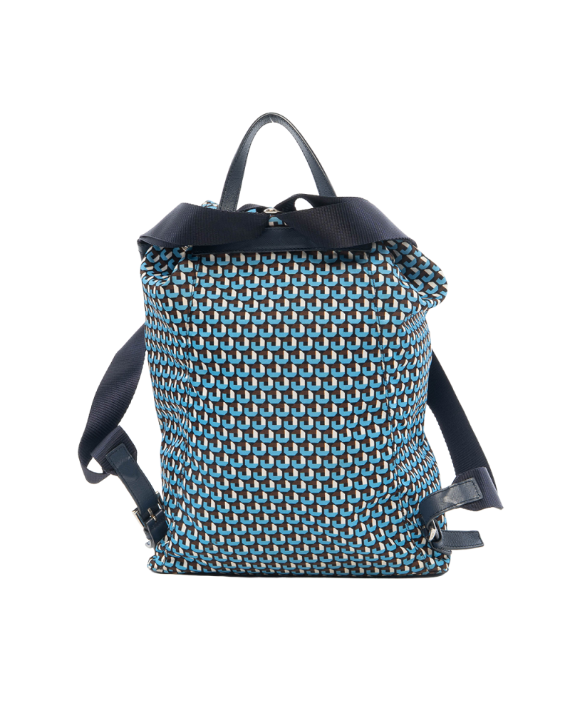 PRADA BACKPACK BLUE NYLON SHW 0879