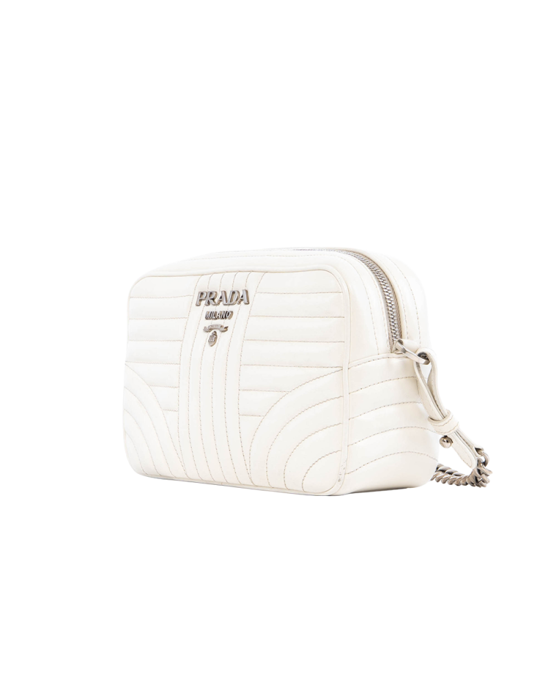 PRADA BANDOLIERA WHITE CALF SHW 1119