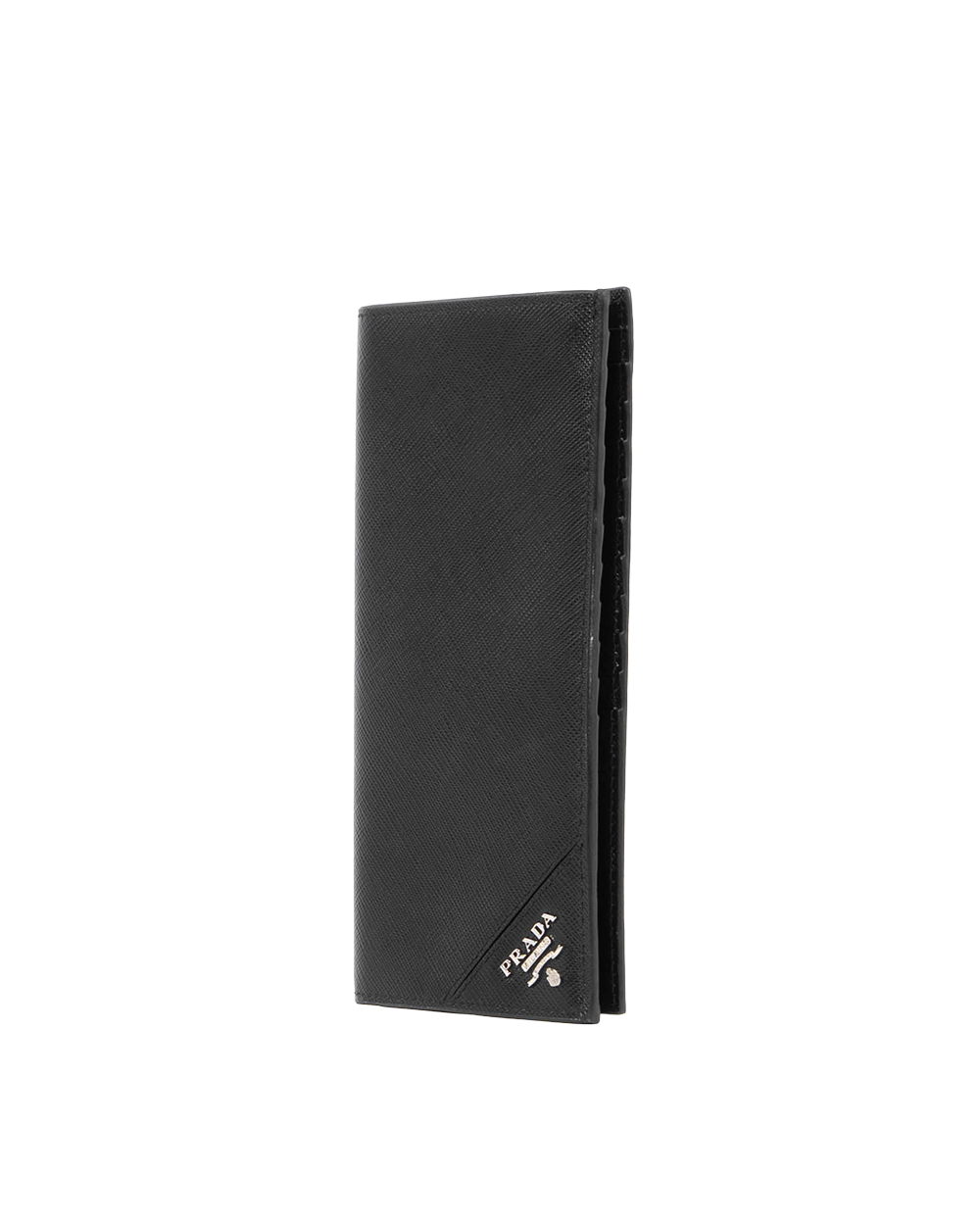PRADA BI FOLD WALLET LONG BLACK CANVAS SHW 1078
