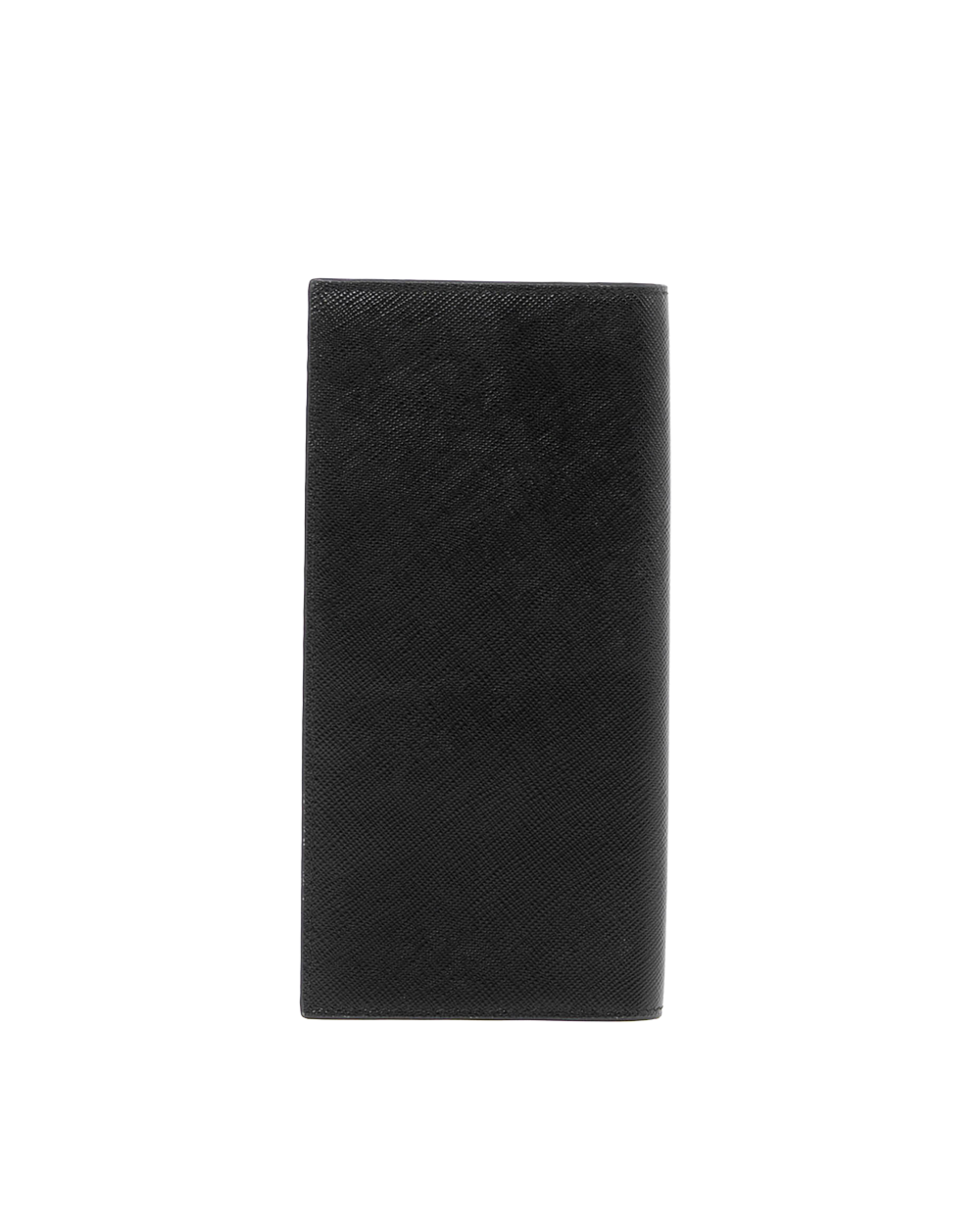 PRADA BI FOLD WALLET LONG BLACK CANVAS SHW 1080