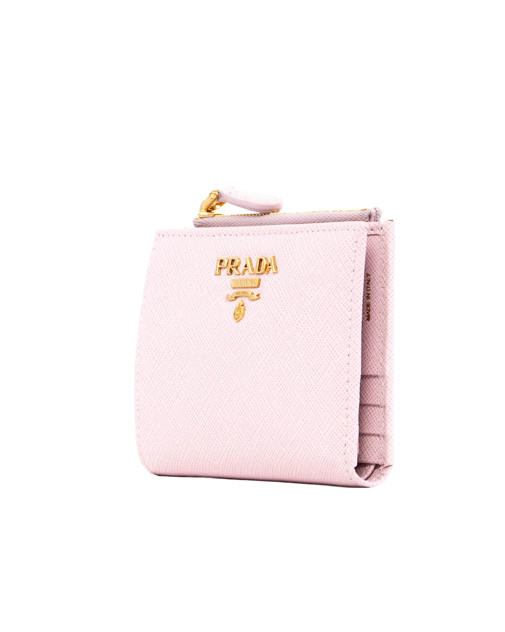 PRADA BIFOLD WALLET SHORT PINK SAFFIANO GHW 04098