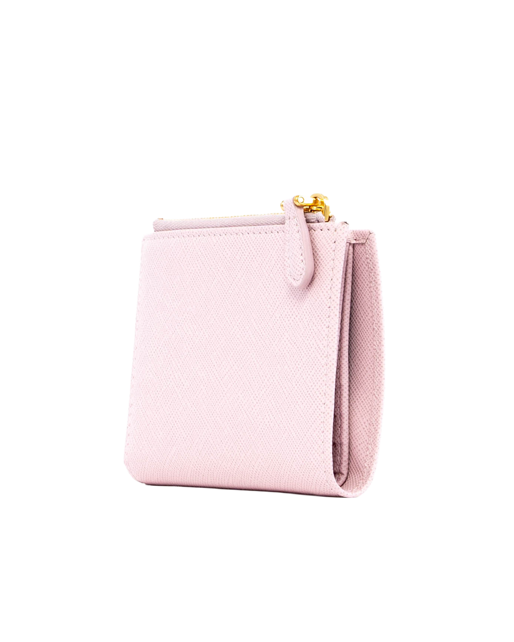PRADA BIFOLD WALLET SHORT PINK SAFFIANO GHW 04099