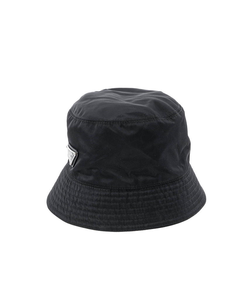 PRADA BUCKET HAT M BLACK NYLON SHW MICROCHIP 00574