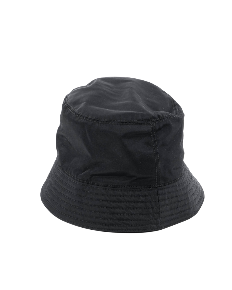PRADA BUCKET HAT M BLACK NYLON SHW MICROCHIP 00575