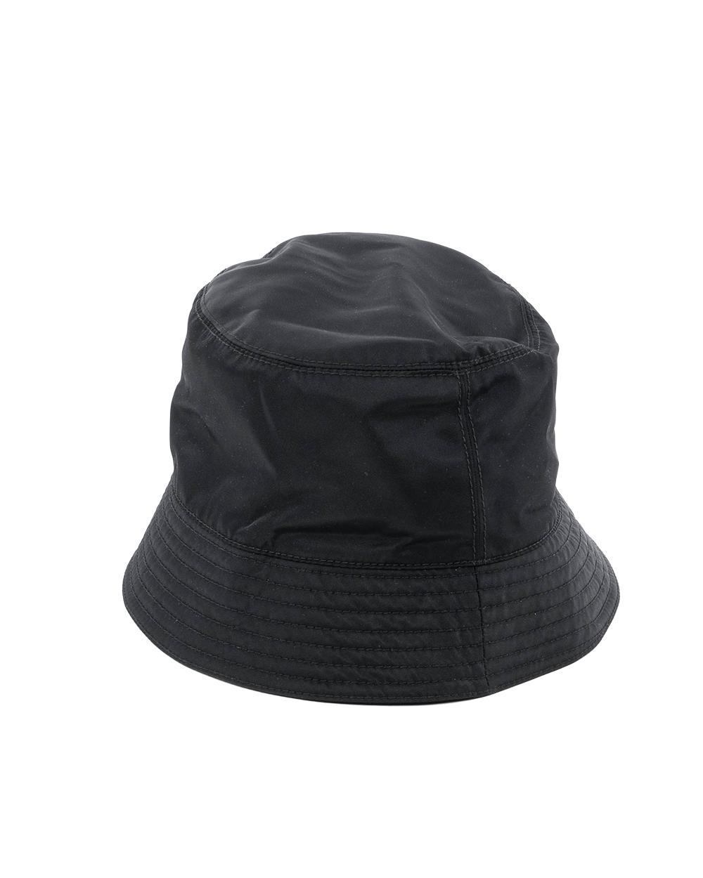 PRADA BUCKET HAT M BLACK NYLON SHW MICROCHIP 00575