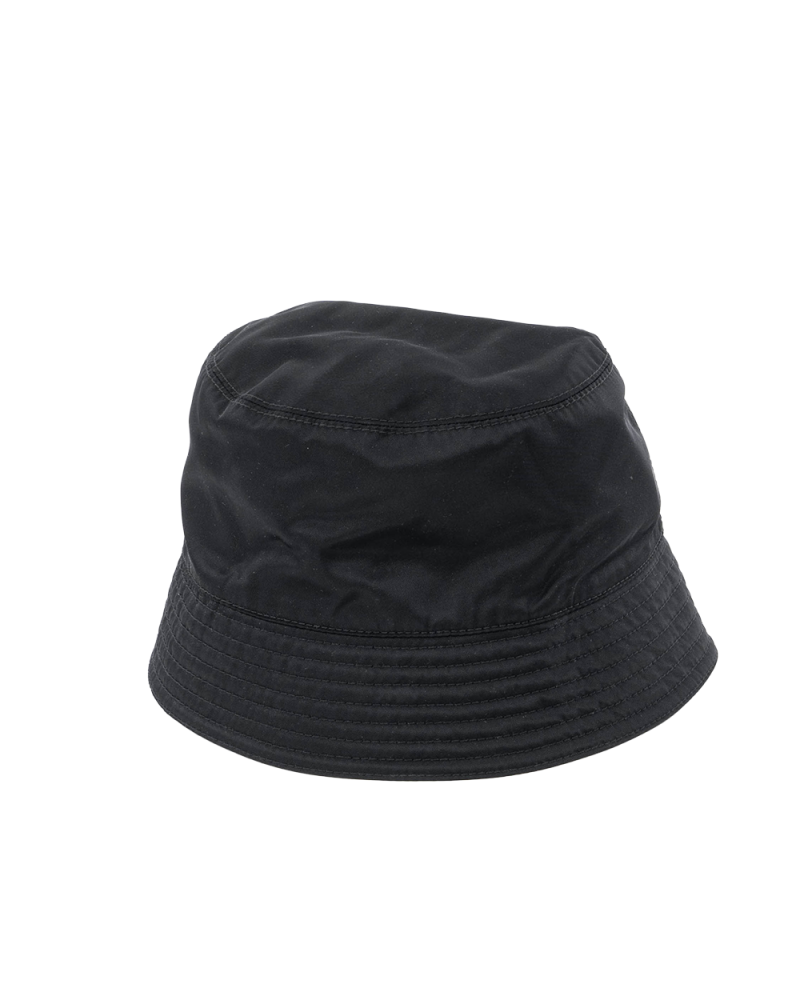 PRADA BUCKET HAT M BLACK NYLON SHW MICROCHIP 00576