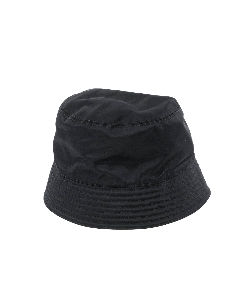 PRADA BUCKET HAT M BLACK NYLON SHW MICROCHIP 00576