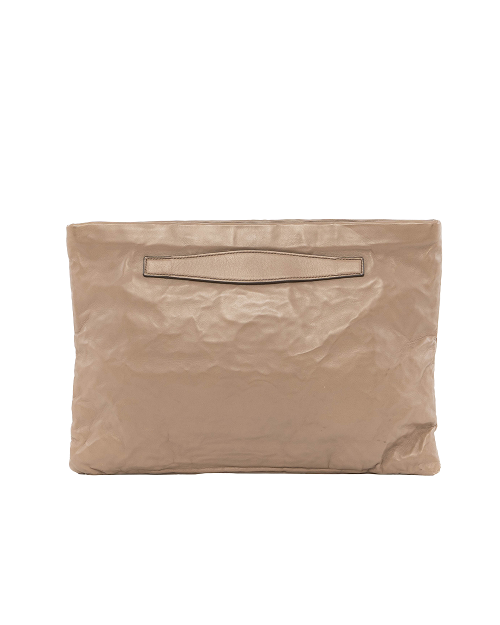 PRADA CLUTCH BROWN CALF GHW 8356