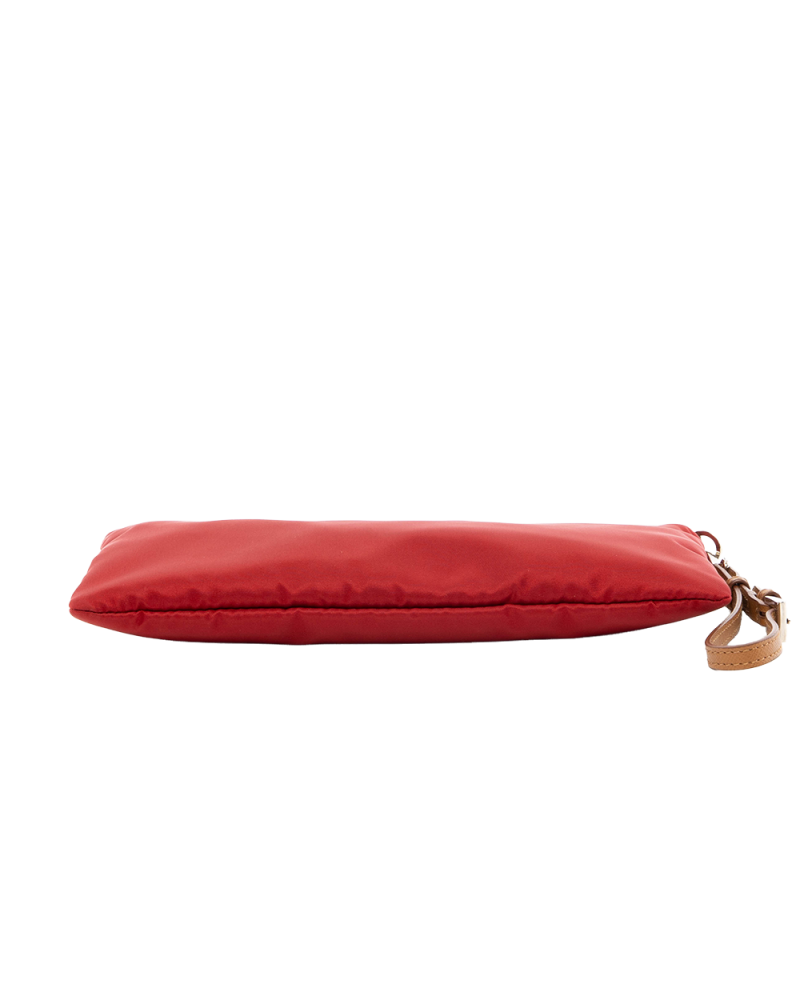 PRADA CLUTCH RED NYLON SHW 8033