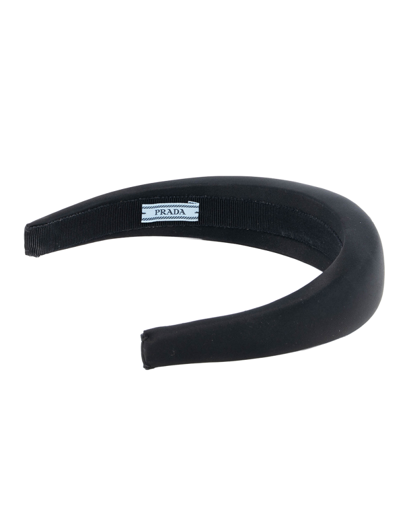 PRADA LOGO HAIR BRAND BLACK NYLON SHW 6192