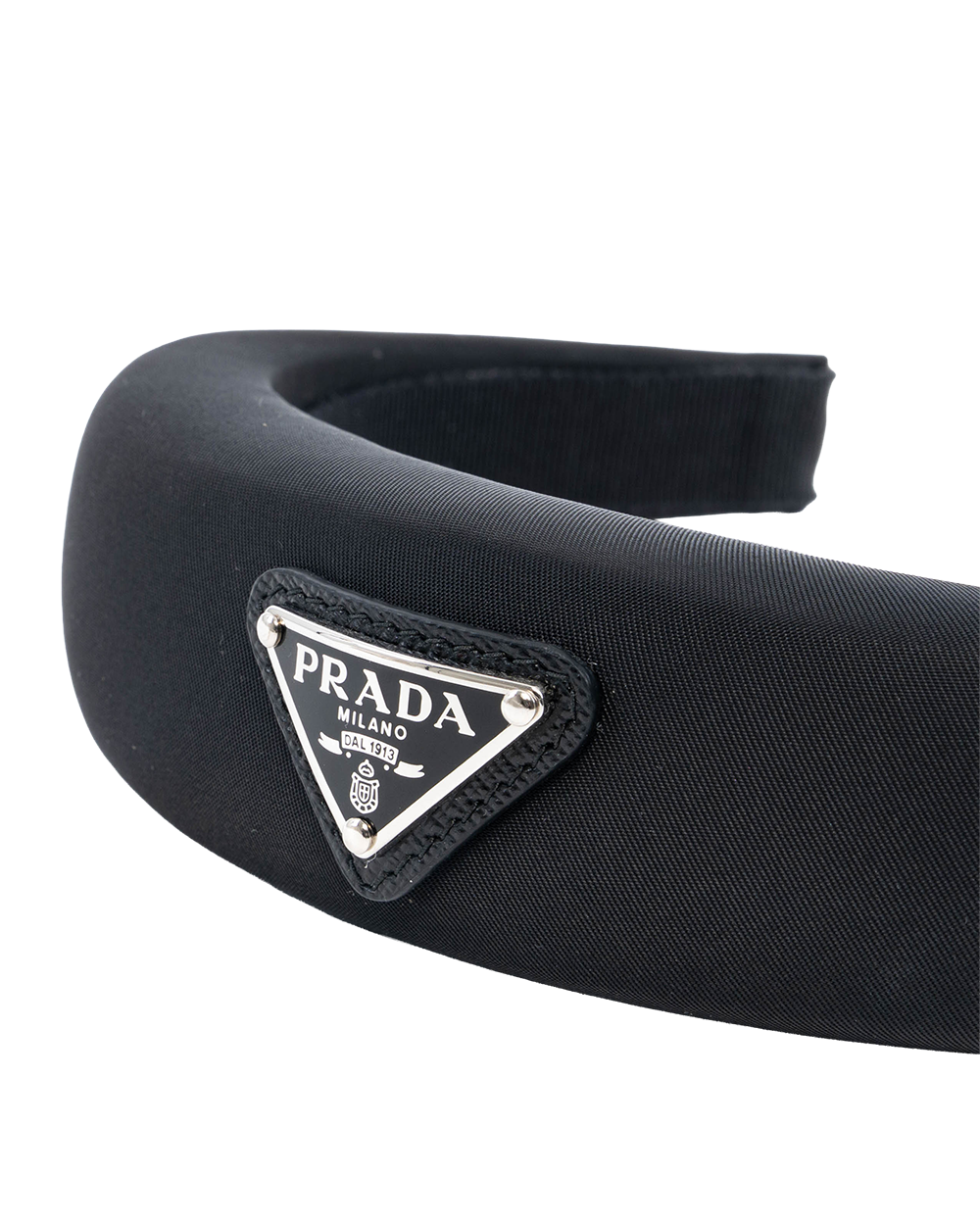 PRADA LOGO HAIR BRAND BLACK NYLON SHW 6193