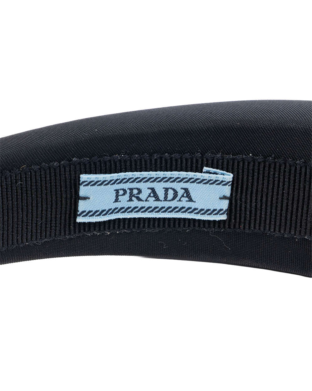 PRADA LOGO HAIR BRAND BLACK NYLON SHW 6194