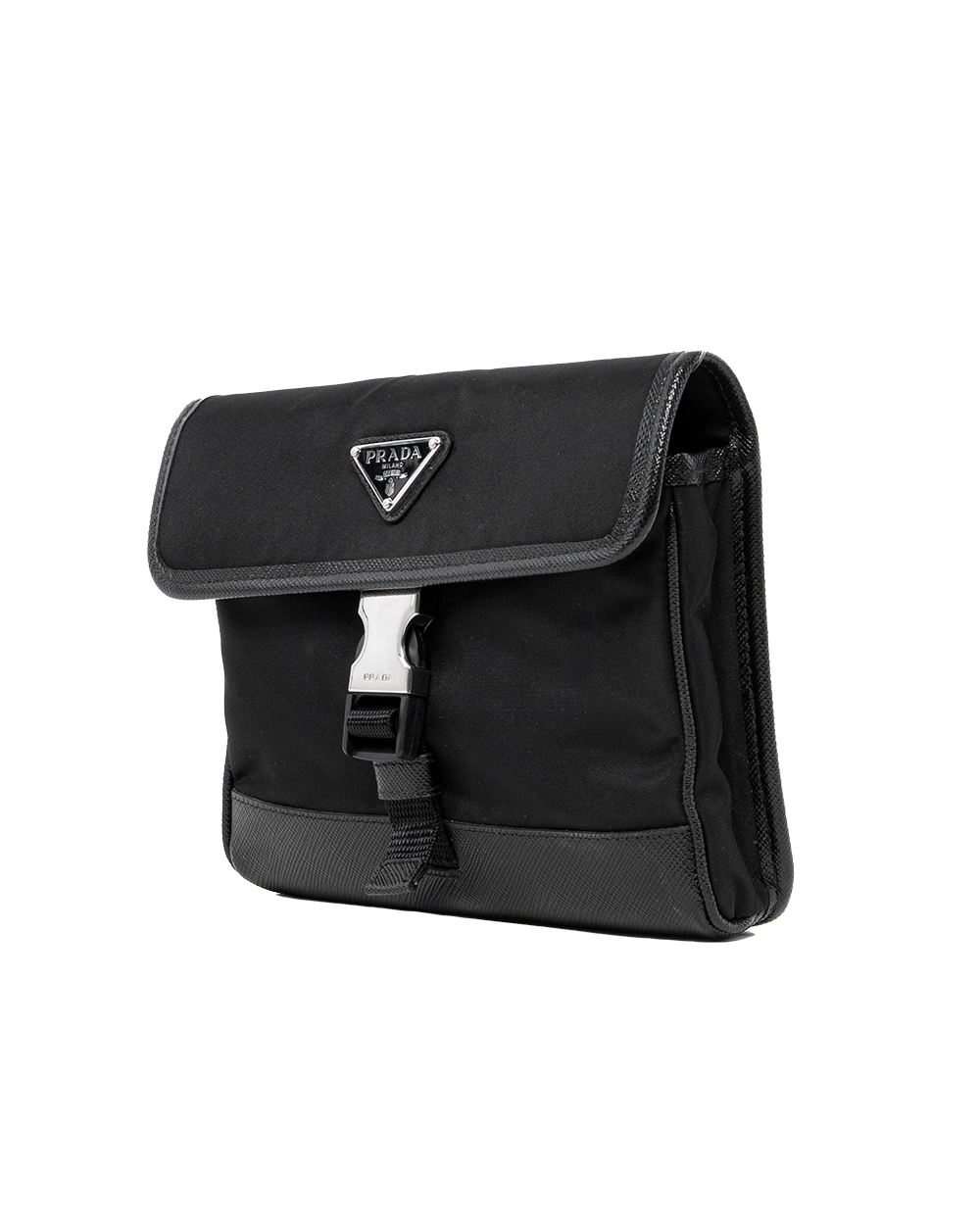 PRADA MESSENGER 2ZH108 BLACK NYLON SHW 0169