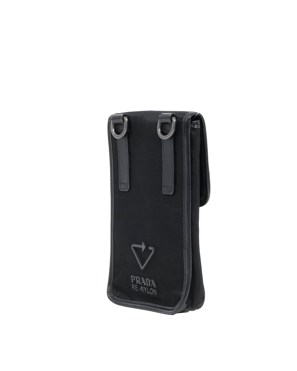 PRADA PHONE CASE BLACK NYLON SHW MICROCHIP 1315