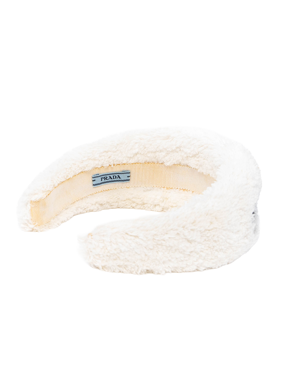 PRADA PUFFY LOGO TERRY CLOTH WHITE 0547
