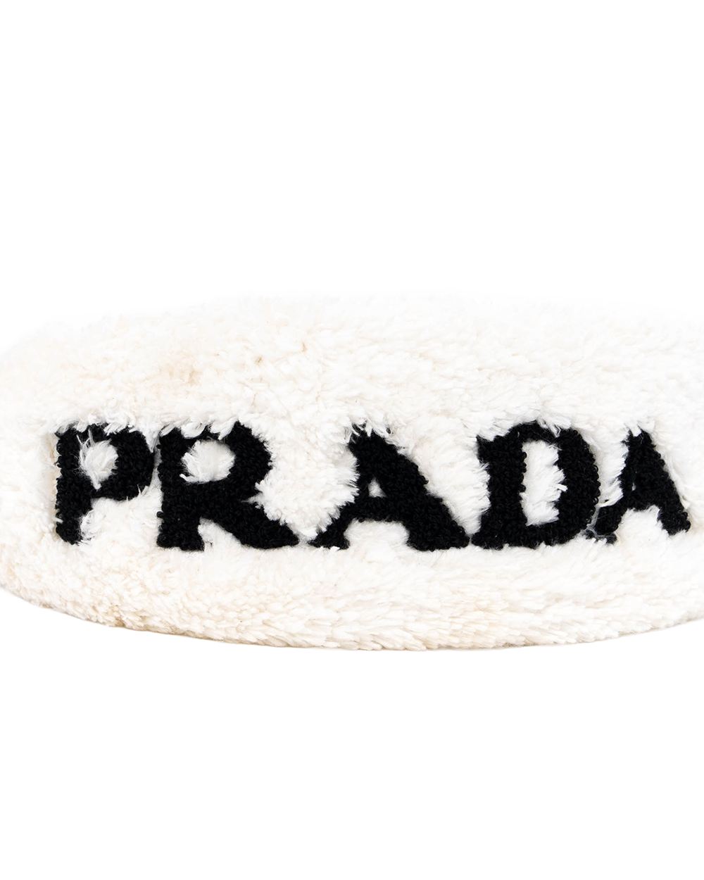 PRADA PUFFY LOGO TERRY CLOTH WHITE 0549