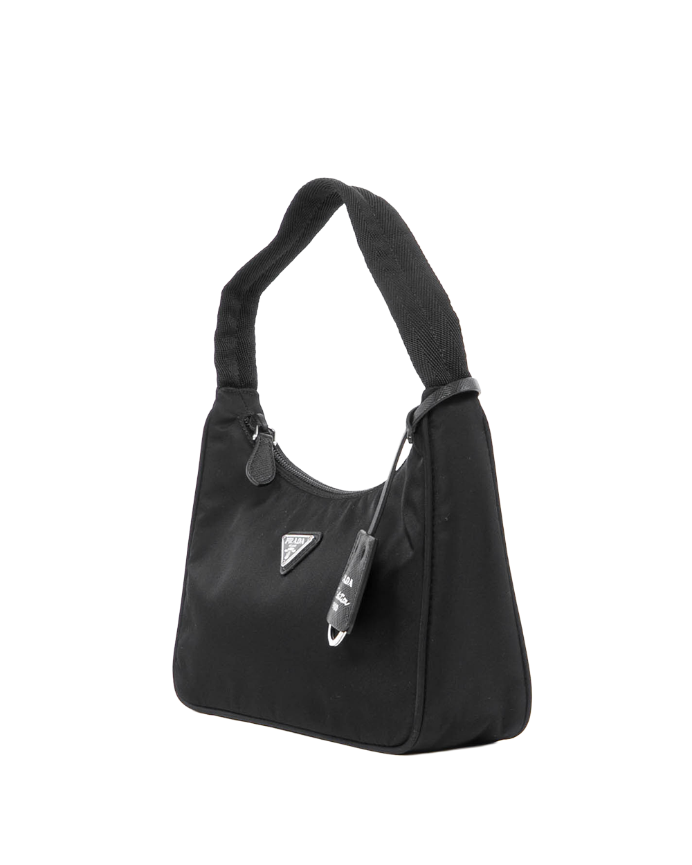 PRADA RE EDITION 2000 MEDIUM BLACK NYLON SHW 0623